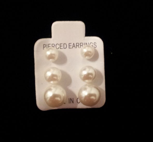Bridesmaid/Flower Girl Jewelry! :  wedding jewelry pearls earrings matching sets cheap jewelry budget wedding gifts white ivory silver bridesmaids cheap affordable Pearl Earrings1