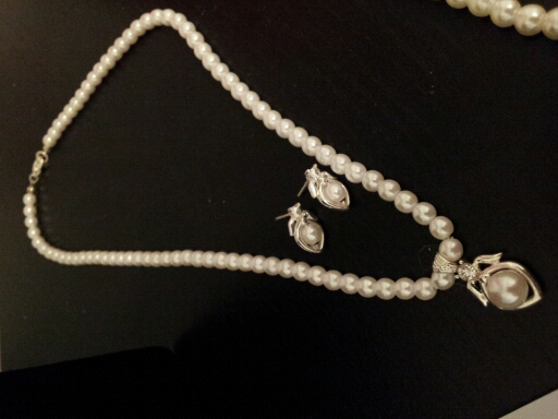 Bridesmaid/Flower Girl Jewelry! :  wedding jewelry pearls earrings matching sets cheap jewelry budget wedding gifts white ivory silver bridesmaids cheap affordable Pretty Pearls