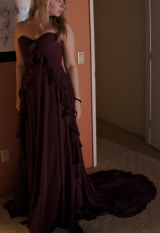 AMANDA:how amazing Lightinthebox dress! : wedding lightinthebox spam vendors bridesmaid dresses mismatched bridesmaids bridesmaids different states On Me In Grape Clipped In Back For Fit