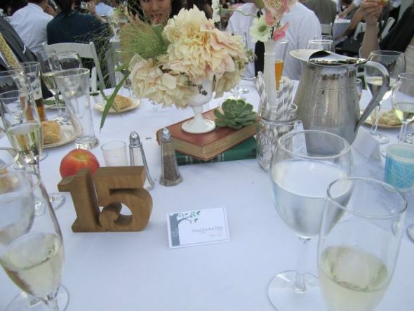 Adorable Wooden Table Numbers