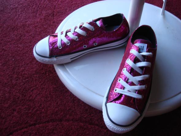 Pink Sparkly Converse