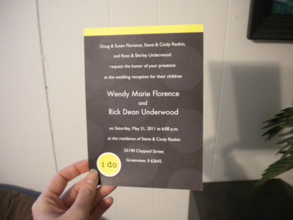 Invites are in!!!!!! :  wedding invitations cheap DSCN0982