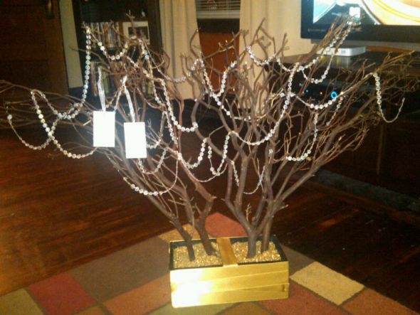 I also made our wishing tree Show us your DIY projects wedding 6