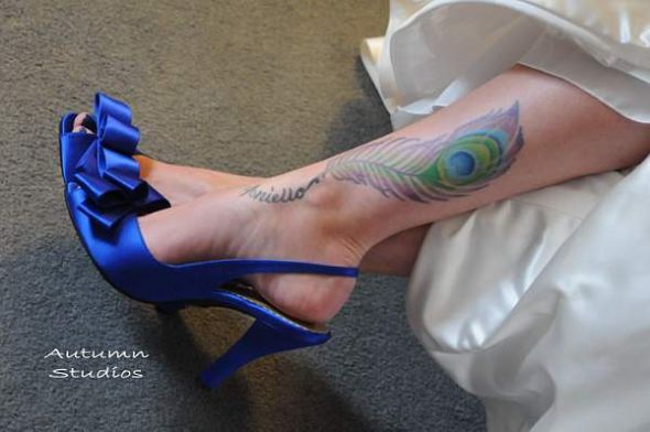 I'm a Mrs My peacock themed wedding wedding 0003 This tattoo was for my