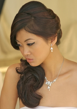 Any brides regret wearing their hair down? : wedding Hair2