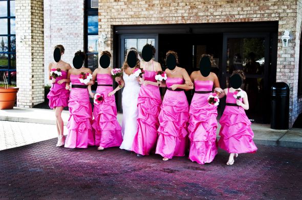 Sparkly size 10 white wedding dress with lots of detail $250.00 :  wedding brown pink bridesmaids dress shoes All Of Us