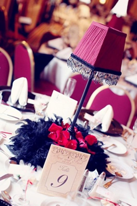 Need Red And Black Decor wedding damask black red bouquet inspiration 
