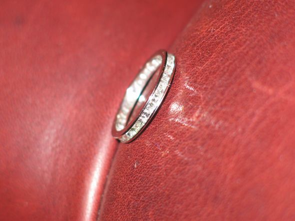 It was my grandmother's wedding band It's 2mm channelset square diamond