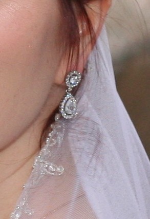 Nadri Propeller Design Bracelet and Carlee Sterling Silver Earrings :  wedding silver jewelry EARRINGS