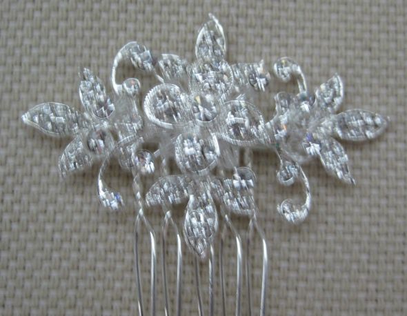 do my accessories all match? :  wedding necklace earrings comb hair accessories brooch rhinestone silver crystal Comb