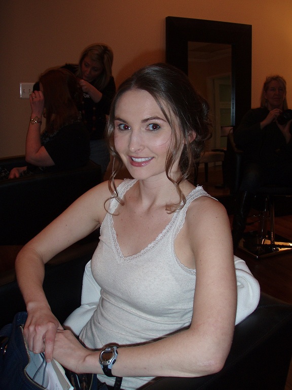 Hair & Makeup Trial PICS!  Like it? :  wedding Face 1