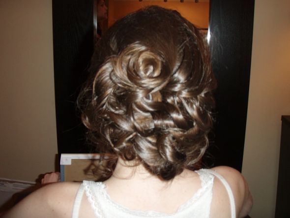 Hair & Makeup Trial PICS!  Like it? :  wedding Hair 4