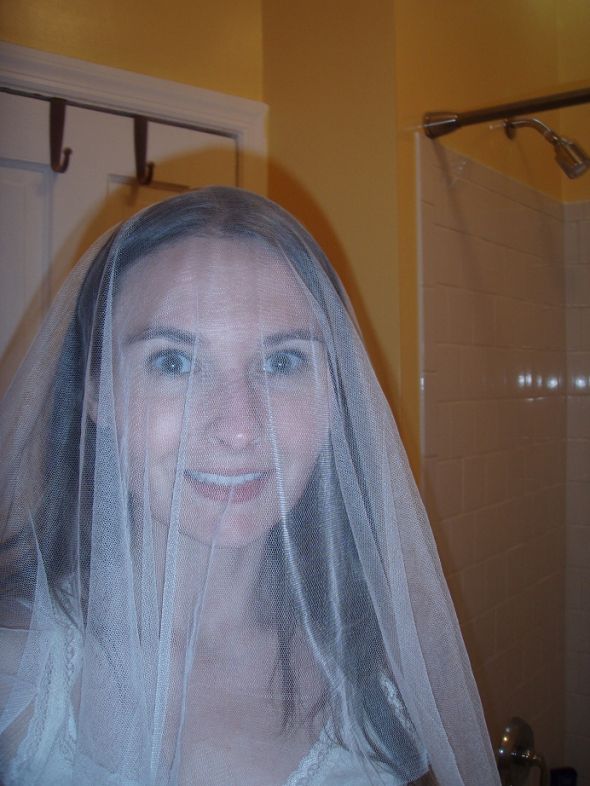 Princess Kate veil came in today!  Pics! :  wedding veil princess kate veil kate veil silk tulle veil P1010256