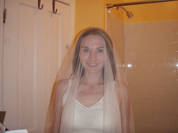 Princess Kate veil came in today!  Pics! :  wedding veil princess kate veil kate veil silk tulle veil P1010262