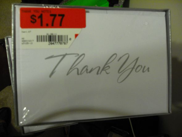Thank you cards :  wedding SDC10048