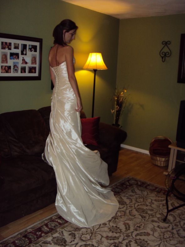 Very Elegant***HARD TO FIND***Maggie Sottero (with new pics!!) :  wedding gold white ivory inspiration ceremony dress reception Wedding Dress 006