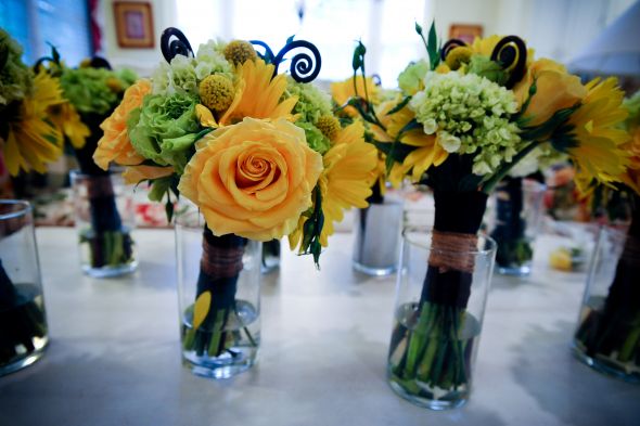 Yellow flowers? :  wedding ClareNoahWedding 653