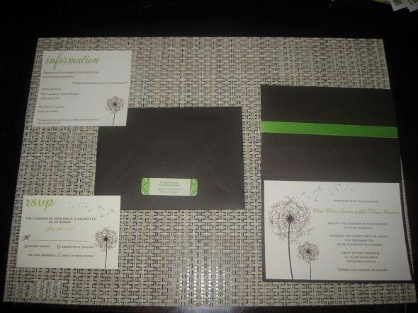 Can I see your invitations bee's? :  wedding paper invitations stationary IMG 0678