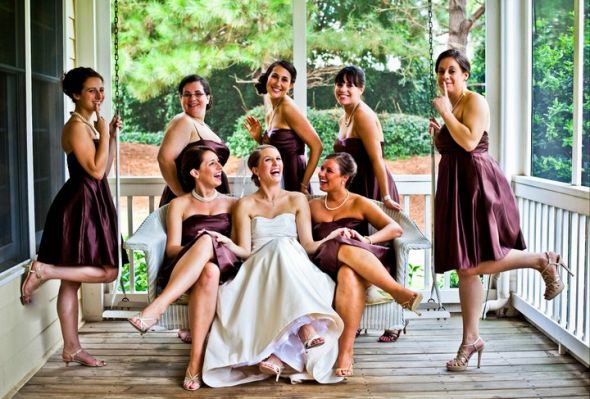 Fav photo on you and your girls on your wedding day.... :  wedding Ladies