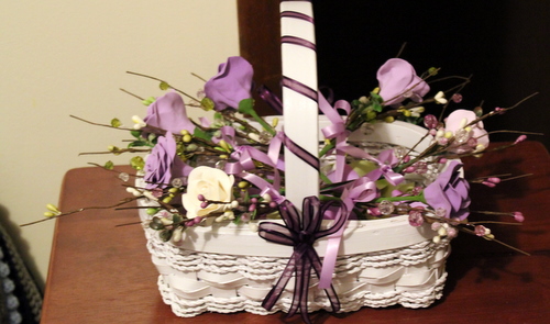 Sign of Peace Roses in a Basket