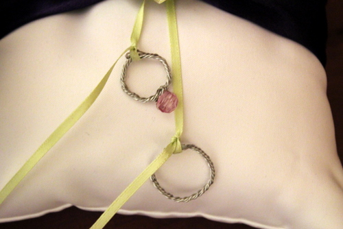 Handmade rings for RB pillow