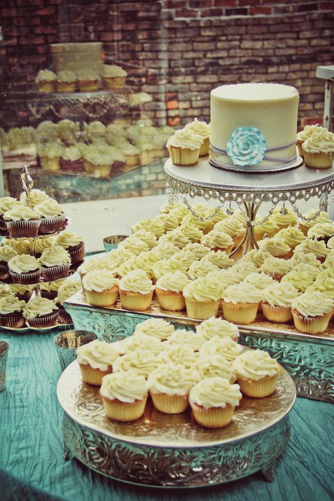 Wedding Cupcakes Photos wedding teal white silver reception 223001 