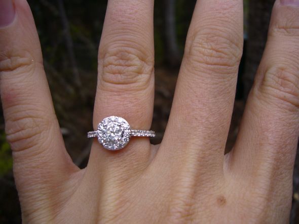 WOULD LOVE TO SEE PICTURE OF HALO RINGS ON FINGERS!! :  wedding The Proposal   May 08 2010 185