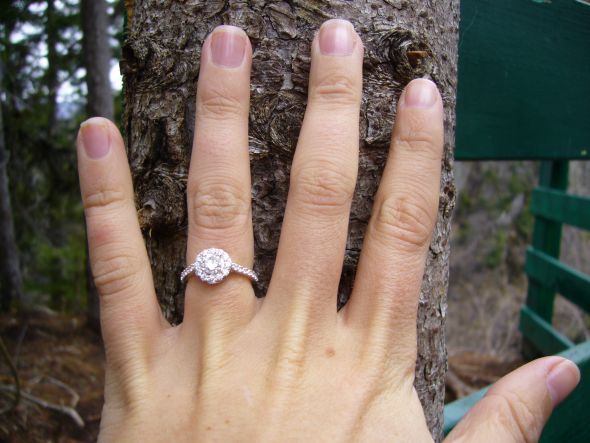 WOULD LOVE TO SEE PICTURE OF HALO RINGS ON FINGERS!! :  wedding The Proposal   May 08 2010 186