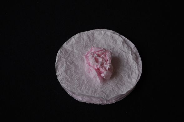 Coffee Filter Flowers :  wedding flowers diy coffee filter easy cheap centerpiece aisle cake topper nontraditional whimsica pink white ivory cake bouquet inspiration ceremony dress reception DSC 0041