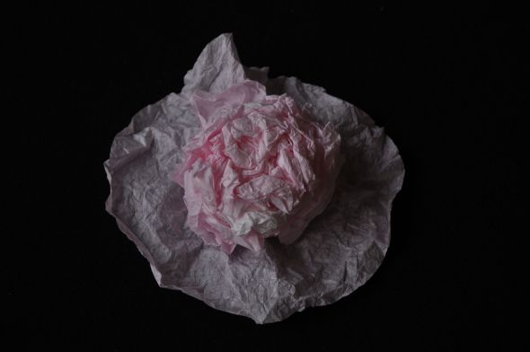 Coffee Filter Flowers :  wedding flowers diy coffee filter easy cheap centerpiece aisle cake topper nontraditional whimsica pink white ivory cake bouquet inspiration ceremony dress reception DSC 0046
