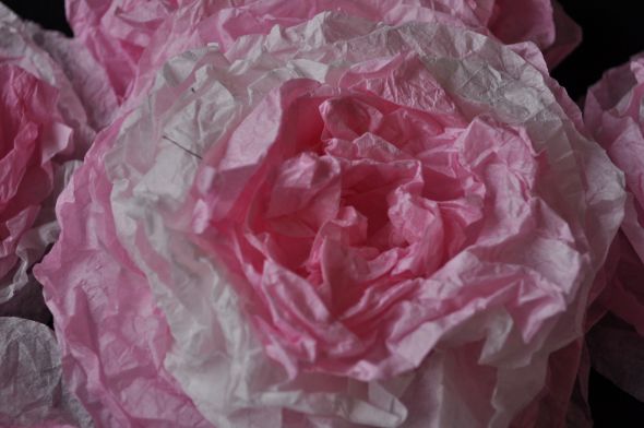 Coffee Filter Flowers :  wedding flowers diy coffee filter easy cheap centerpiece aisle cake topper nontraditional whimsica pink white ivory cake bouquet inspiration ceremony dress reception DSC 0057