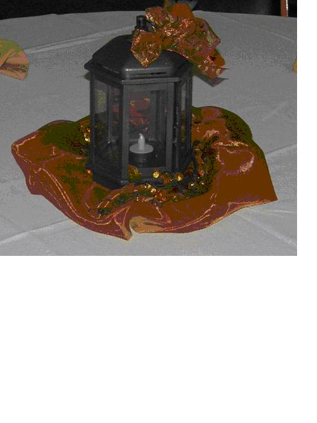 I have brown lanterns that would look good with your rustic theme