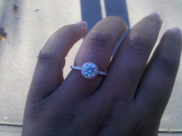 More moissanite questions! (long) :  wedding moissanite warmth color ring fair skin Ring5