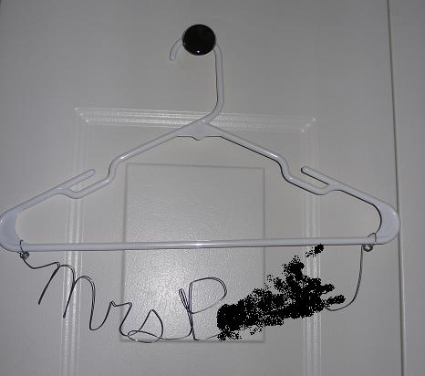 DIY crazy -- all the money is going to honeymoon savings-- so i can't shop! :  wedding diy hangers q tip jar necklace hanger 1st Hanger