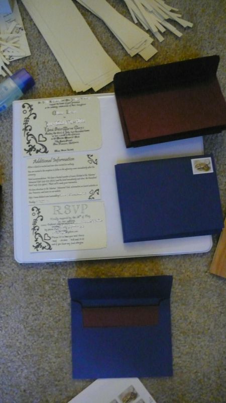 Post your Walmart, Target, Michael's, or inexpensive DIY invites! :  wedding diy invites walmart target michaels 1 cheap inexpensive DIY Invite Post