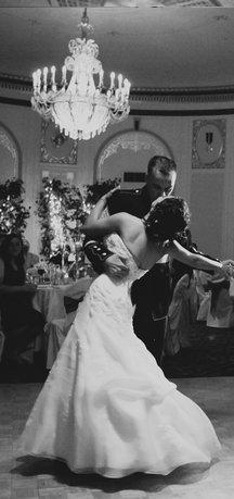 Short/petite brides: Post your dresses! :  wedding short petite vertically challenged wedding dress Dress With Bustle