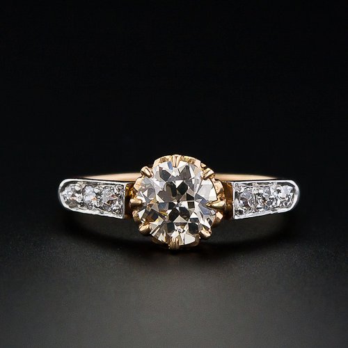 Solitaire? 4 prongs or 6? :  wedding Ring Top View