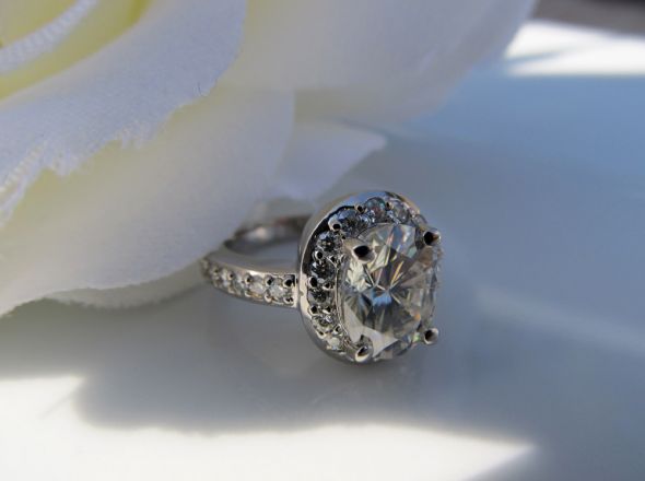 Show me your 2ct and over rings! :  wedding diamond moissanite big carat 2 carat 3 carat simulant Mring3