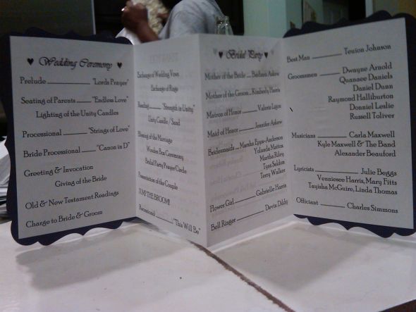 My last Gocco project ... wedding programs :  wedding IMG00501 20110324 2330