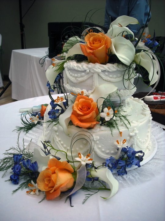 Show me your simple cakes!! : wedding cake help Blueandorange