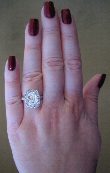 Looking for halo setting, micro pave bands!  Show me your rings! :  wedding My Ring 3