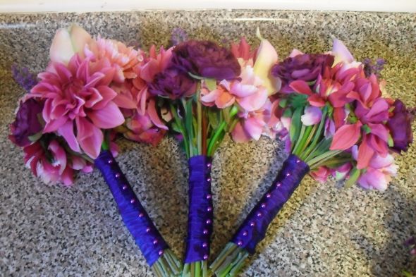 MY DIY BOUQUETS****PIC HEAVY*** :  wedding bouquet bride flowers bridesmaid boutineer SDC12285