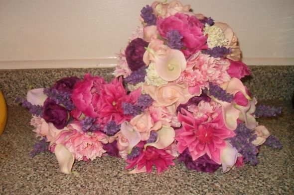 MY DIY BOUQUETS****PIC HEAVY*** :  wedding bouquet bride flowers bridesmaid boutineer SDC12289