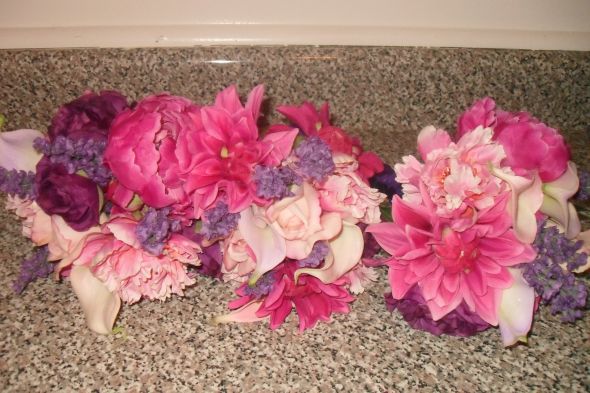 MY DIY BOUQUETS****PIC HEAVY*** :  wedding bouquet bride flowers bridesmaid boutineer SDC12291