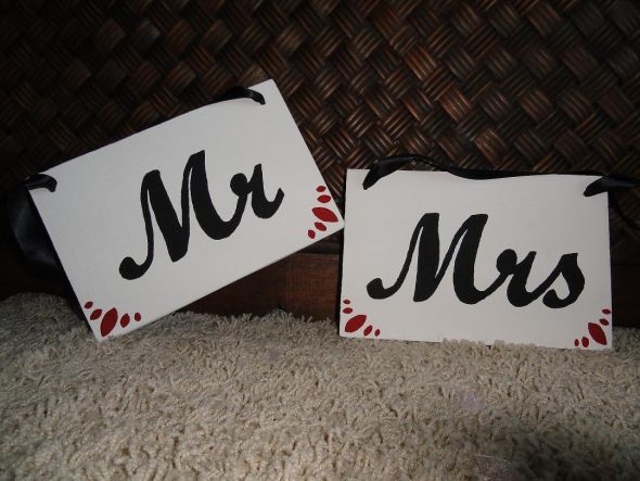 ***Mr. & Mrs. Wedding Signs*** :  wedding ceremony diy reception DSC00518 Resized