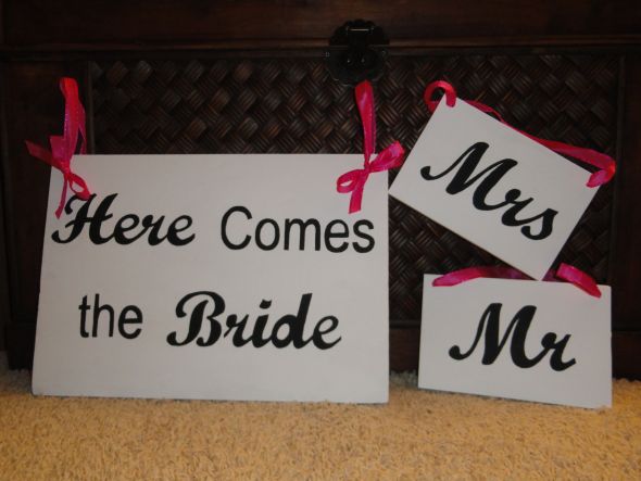 ***Mr. & Mrs. Wedding Signs*** : wedding ceremony diy reception DSC00547