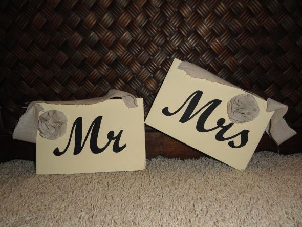 ***Mr. & Mrs. Wedding Signs*** : wedding ceremony diy reception DSC00854 Resize