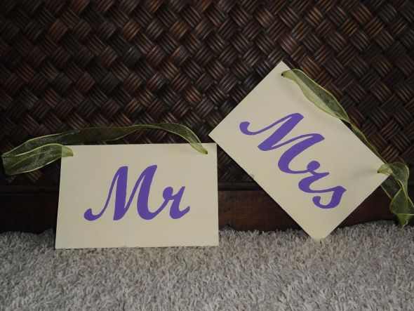 ***Mr. & Mrs. Wedding Signs*** : wedding ceremony diy reception DSC00886 Resize