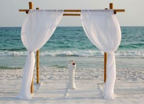 Is this worth the extra $250?? :  wedding beach destination ceremony decor BambooArbor