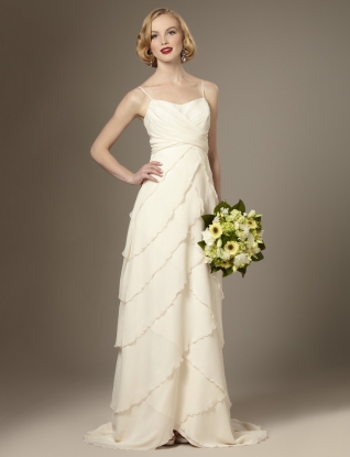 Fab dress with flowy ruffled skirt pics NEEDED. Im looking for the perfect one! : wedding dress dresses ruffles flowy gown Flyaway